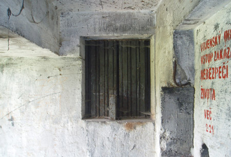 Ventilace ve vchodu srubu MO-37